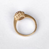 RING. Guld med rubin och diamanter. 18K. 3,5 gram.