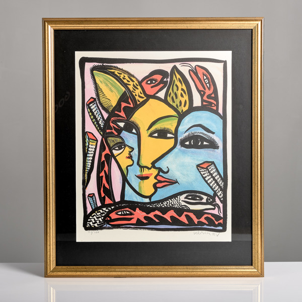 ULRICA HYDMAN-VALLIEN. (1938-2018). Färglitografi.