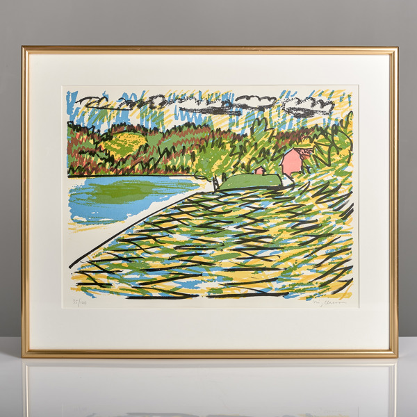 STIG SLAS CLAESSON. (1928-2008). Serigrafi.