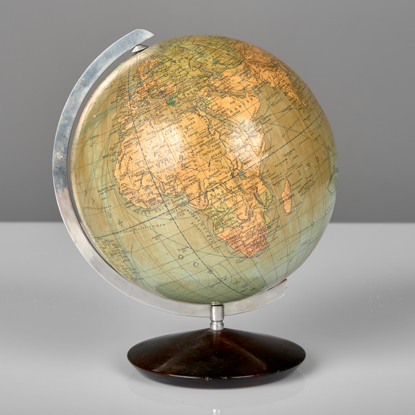 JORDGLOB. Miniatyrmodell. Columbus. 1900-talets mitt.