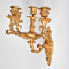 VÄGGAPPLIQUER. 1 par. Förgylld brons. 1800-tal.