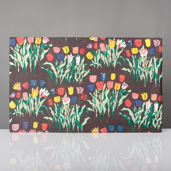 JOSEF FRANK. Väggtextil. Linne. Tulpaner. 