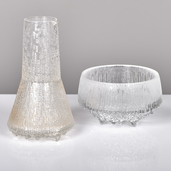 TAPIO WIRKKALA. Karaff + skål. Ultima Thule. Iittala, Finland.