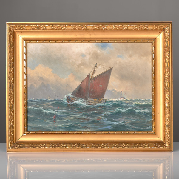 ARVID AHLBERG. (1851-1932). Olja på duk.