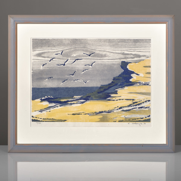 KURT ULLBERGER. (1919-2008). Färglitografi.
