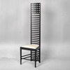CHARLES RENNIE MACKINTOSH. Efter. Stol. Hill House. Svartlackerad trästomme.
