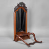 SPEGEL + KONSOL. Mahogny. Nyrokoko. 1800-talets slut.