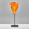 BJÖRN EKEGREN. Skulptur. sandblästrat polykromt glas.