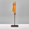 BJÖRN EKEGREN. Skulptur. sandblästrat polykromt glas.