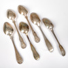 SILVERSKEDAR. 6 stycken. 1700-1800-tal.