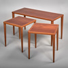 SATSBORD. Teak. 3 delar. 1960-tal.