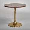 SIDOBORD. Gulmetall och laminat. Venus. Johansson Design, Markaryd. 1970-tal.