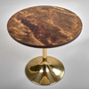 SIDOBORD. Gulmetall och laminat. Venus. Johansson Design, Markaryd. 1970-tal.