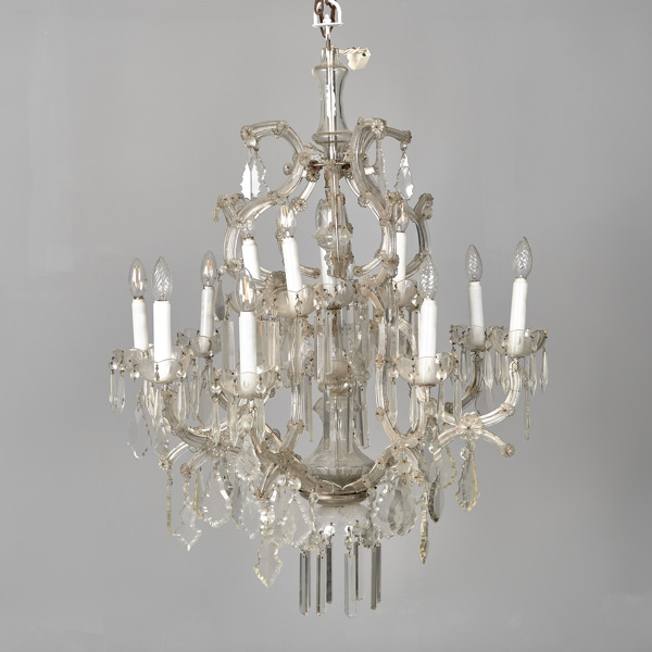 LJUSKRONA/SALSKRONA. Venetiansk stil. 1920-30-tal.