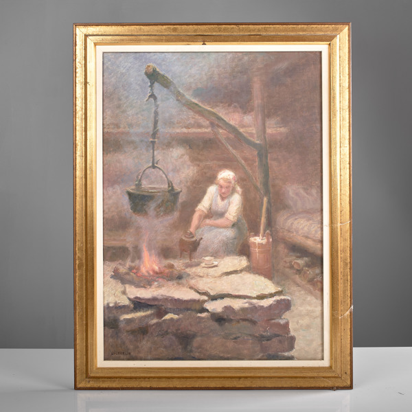 BERNHARD OSCARSSON. (1894-1977). Olja på duk.