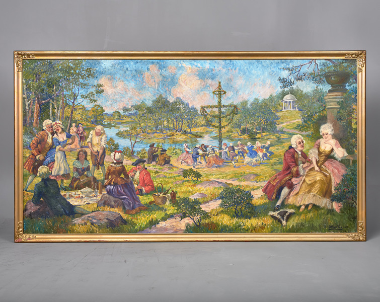 ALLAN EGNELL. (1884-1960). Olja på duk. 