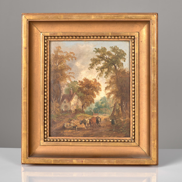 OLJA PÅ PANNÅ. Troligen England. 1800-tal.