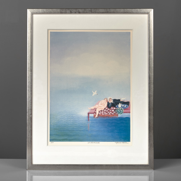 MARION BELIN. (1933-2022). Handkolorerad.