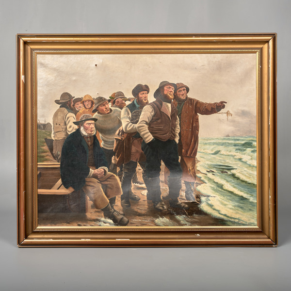 ERIK FAGERSTRÖM. (1843-1912). Olja på duk.