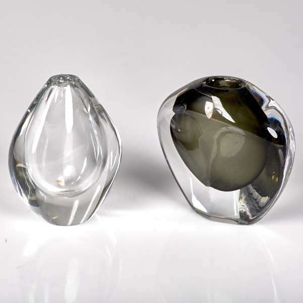 NILS LANDBERG OCH SVEN PALMQVIST. 2 vaser. Orrefors. 