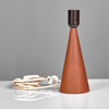 BORDSLAMPA. Teak. 1960-tal.