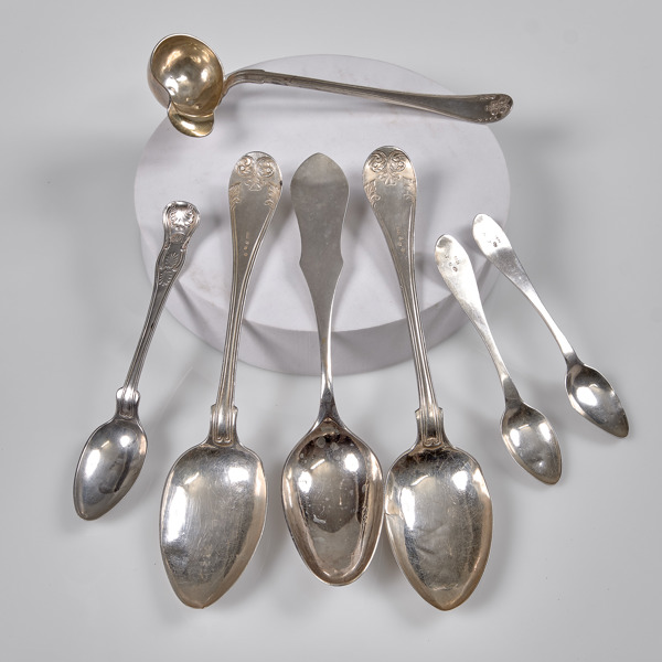 PARTI SILVERBESTICK. 7 stycken. Visby.