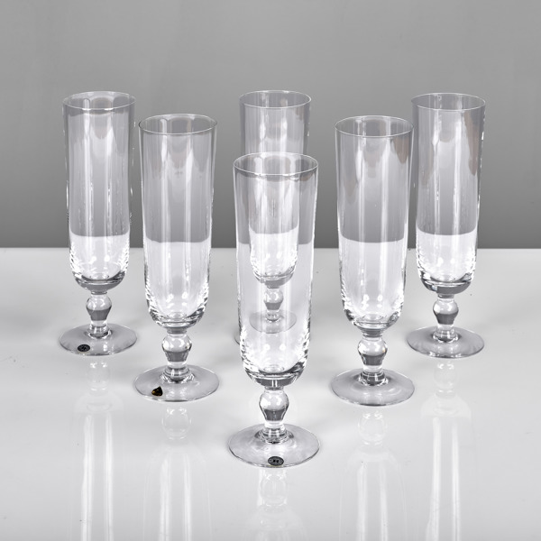 BERT KINDÅKER. Ölglas. 6 stycken. Bryggarglas. Reijmyre.