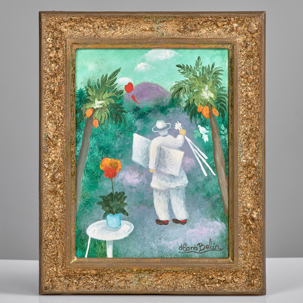 HANS BELIN. (1936-2007). Olja. Friluftsmålaren.