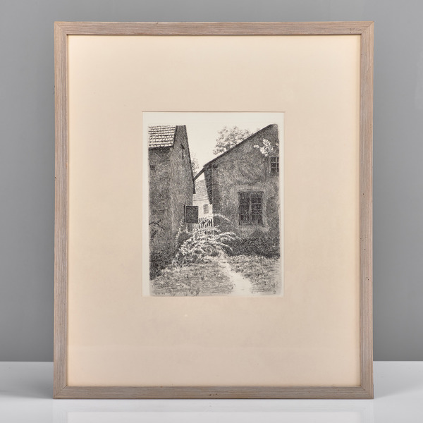 DAVID AHLQVIST. (1900-1988). Etsning. 