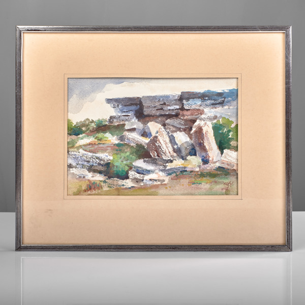 AKVARELL. Stora Karlsö.