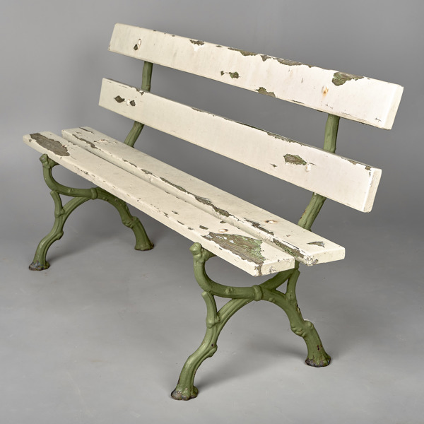 TRÄDGÅRDSSOFFA. Gjutjärn. Omkring 1900.