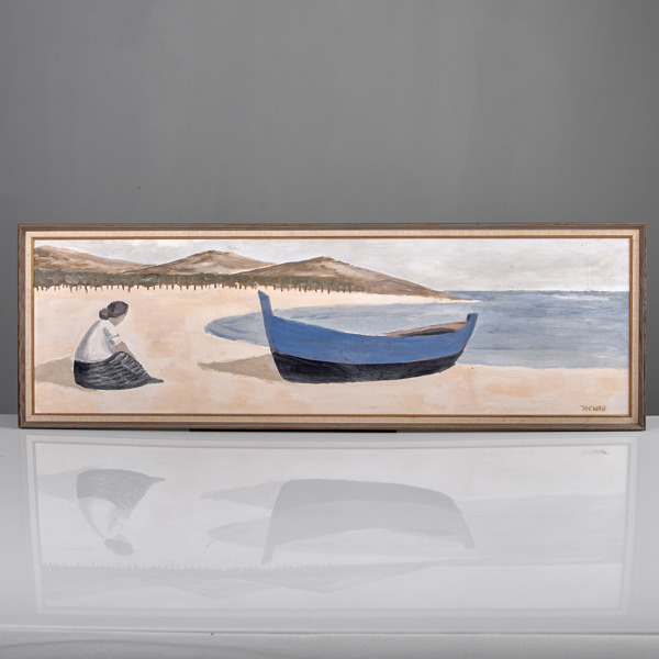 OLLE IDEWALL. (1928-1991). Olja på pannå.