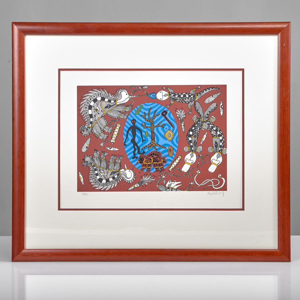 GRAHAM RENNIE BIGGBILLA. (1947-). Silkscreen.