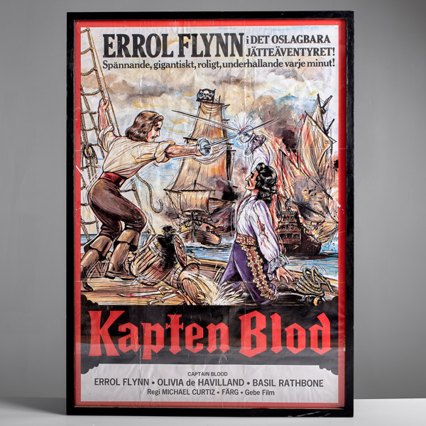 FILMAFFISCH. Errol Flynn - Kapten Blod (1935).