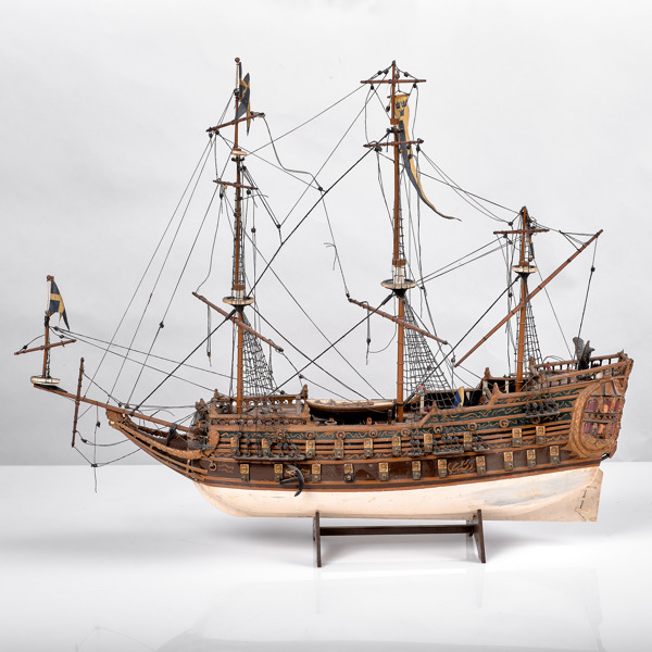 FARTYGSMODELL. Regalskeppet Wasa.