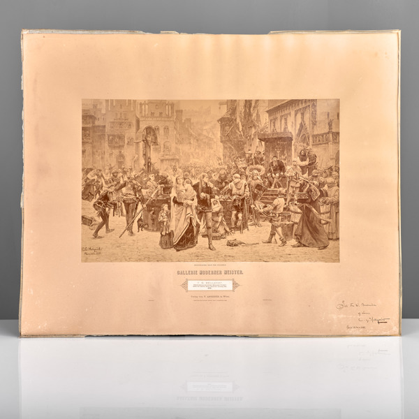 FOTOGRAFI AV ORIGINAL. Waldemar Atterdag 1361. C G Hellquist. Gallerie Moderner Meister.