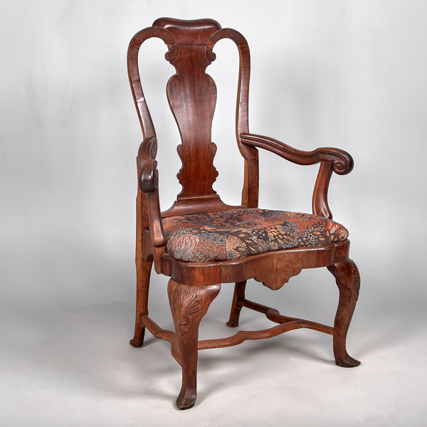 KARMSTOL. Senbarock. 1700-tal.