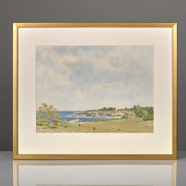 MAGNUS HÄGG. (1928-). Akvarell.