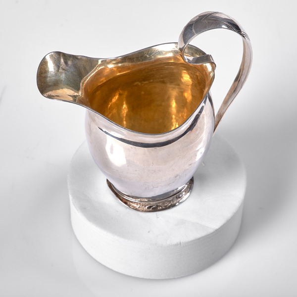 JOHAN PETTER HJULSTRÖM. Gräddkanna. Silver. Västerås. 1828.
