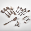 PARTI SILVER. Teskedar, brosch mm.