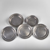TALLRIKAR. Tenn. 5 stycken. 1700-1800-tal.