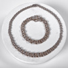 HALSBAND + ARMBAND (VICTOR JANSSON). Bismarck. Silver.
