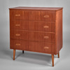 BYRÅ. Teak. 1960-tal.