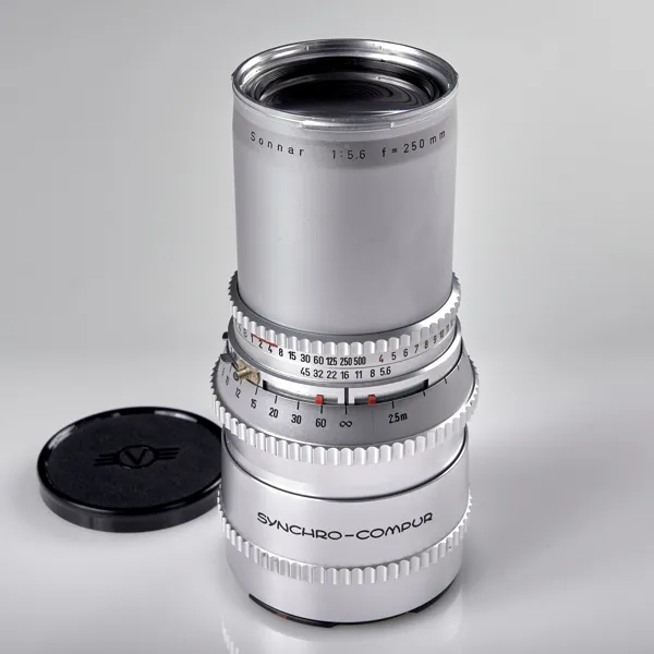 OBJEKTIV. Hasselblad. Sonnar 1:5,6 f=250 mm Carl Zeiss Nr3470806. 1962.