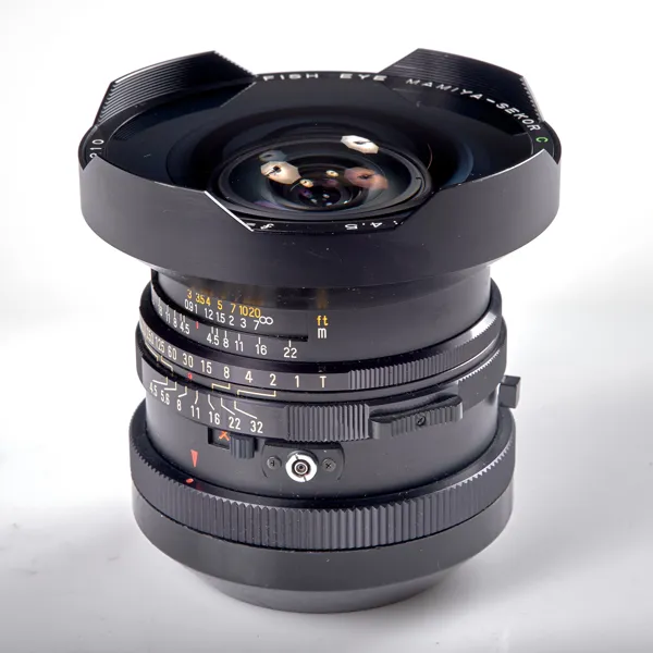 OBJEKTIV. Fish Eye Mamiya-Sekor C 1:4,5 f=37 mm No. 10210. 1970-tal.