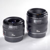 OBJEKTIV. 2 stycken. Canon. EF 28 mm 1:2,8 och EF 50 mm 1:2,5.