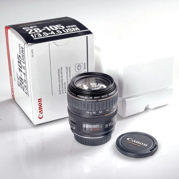 OBJEKTIV. Canon EF 28-105 mm f/3,5-4,5. 1990-tal.
