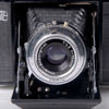 KAMERA. Zeiss Ikon. Novar-Anastigmat 1:4,5 f=75 mm. 1940-50-tal.