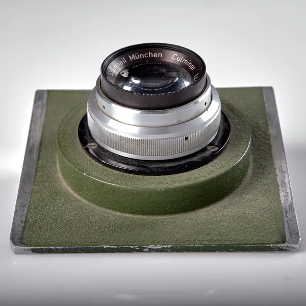 OBJEKTIV. Steinhell Munchen Culminar 1:4,5 f=13,5 cm VL Nr 833173. 1956-57.