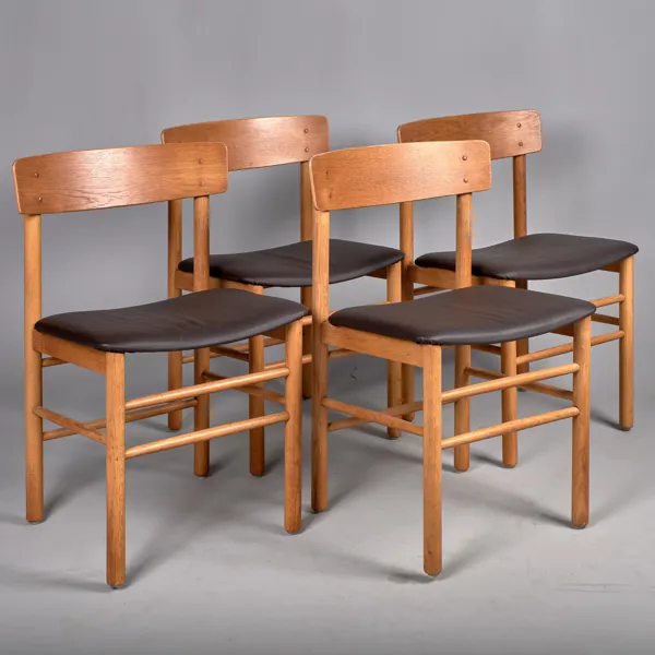 STOLAR. 4 stycken. Ek. Farstrup. Modell 250. 1950-60-tal.